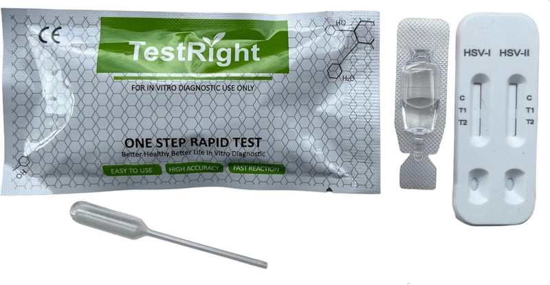 Herpes Self Test for Male and Female Detects Herpes HSV simplex genital Infection sti std Quick Home Test - BeesActive Australia