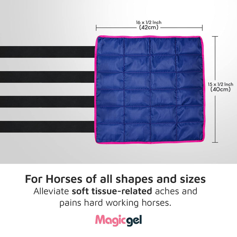 Magic Gel Horse Ice Pack with Carry Case - Cooling Horse Leg Wraps for Hock, Ankle, Knee, Legs, Boots, and Hooves | Horse Tack & Horse Supplies - Single Ice boots for horses 1 Count (Pack of 1) - BeesActive Australia