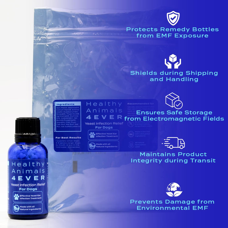 HealthyAnimals4Ever All-Natural Yeast Protection for Dogs - Effective Homeopathic Support for Yeast Infections - Preventive Care for Skin and Ear Health - 300 Dog Yeast Defense Tablets - PawsPlanet Australia
