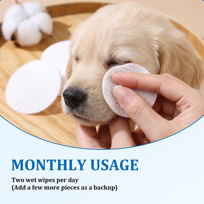 Pet Eye Wipes for Dogs Cats, 240 Pack Eye Wipes for Dogs, Daily Gentle Care Clean the Eyes of Secretions, Mucus, and Tear Stains