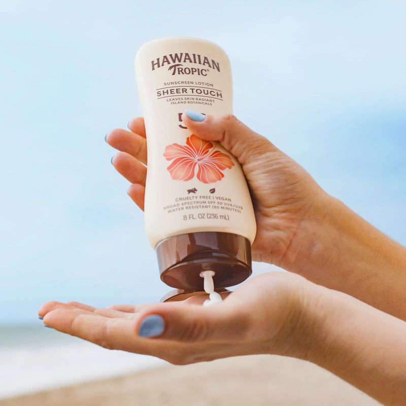 Hawaiian Tropic Sheer Touch Ultra Radiance Lotion Sunscreen SPF 30, 8oz | Hawaiian Tropic Sunscreen SPF 30, Sunblock, Broad Spectrum Sunscreen, Oxybenzone Free Sunscreen, Body Sunscreen, 8oz - BeesActive Australia
