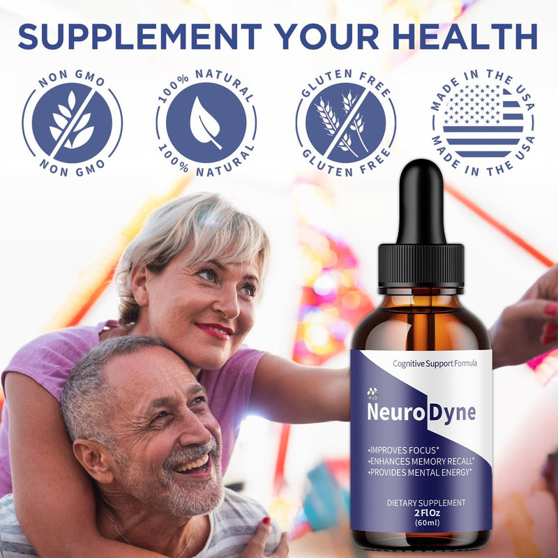 (2 Pack) Neurodyne Drops, Official Neurodyne Supplement Drops (60 Servings)