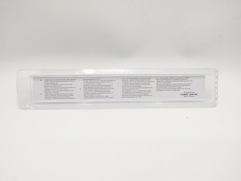 Pomee Miller Bone File #21, Surgical Instrument for Bone Contouring in Dental Procedures, Double-Ended (Cross-Cut & Smoothing Ends), Lightweight 9.5mm Hollow Handle, 702-210