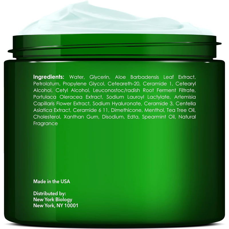 New York Biology Tea Tree Oil Foot Cream for Dry Cracked Feet, Athletes Foot, Nail Fungus, Jock Itch, Ringworm, Cracked Heels and Itchy Skin - Foot Cream - 8 oz - Pack of 2 Tea Tree Oil - 8.00 Ounce (Pack of 2) 8.00 Ounce (Pack of 2)