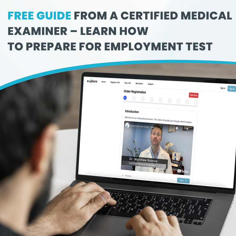 Exploro Federal Level 5 Panel Drug Test Kit - At Home Urine Drug Screen for THC, Cocaine, Amphetamines, Opiates, PCP - Accurate Results for Pre-Employment & Personal Use (Pack of 10) 10 Count (Pack of 1) - BeesActive Australia