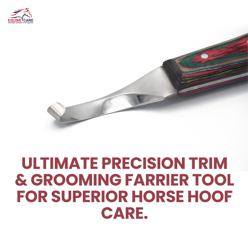 Right-Handed Hoof Knife: Razor-Sharp J2 Steel Blade, Comfort Grip - Ultimate Precision Trim & Grooming Farrier Tool for Superior Horse Hoof Care. - BeesActive Australia