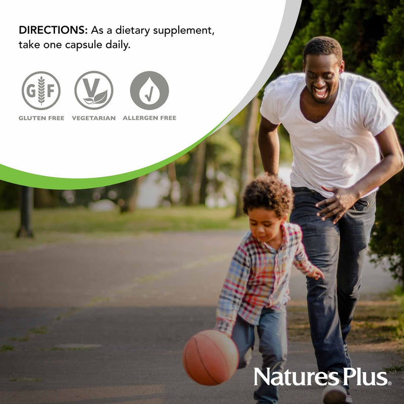 NaturesPlus Vitamins D3 (1000 IU) & K2 (100 mcg) - Vegetarian, Gluten Free - 90 Capsules, 90 Servings