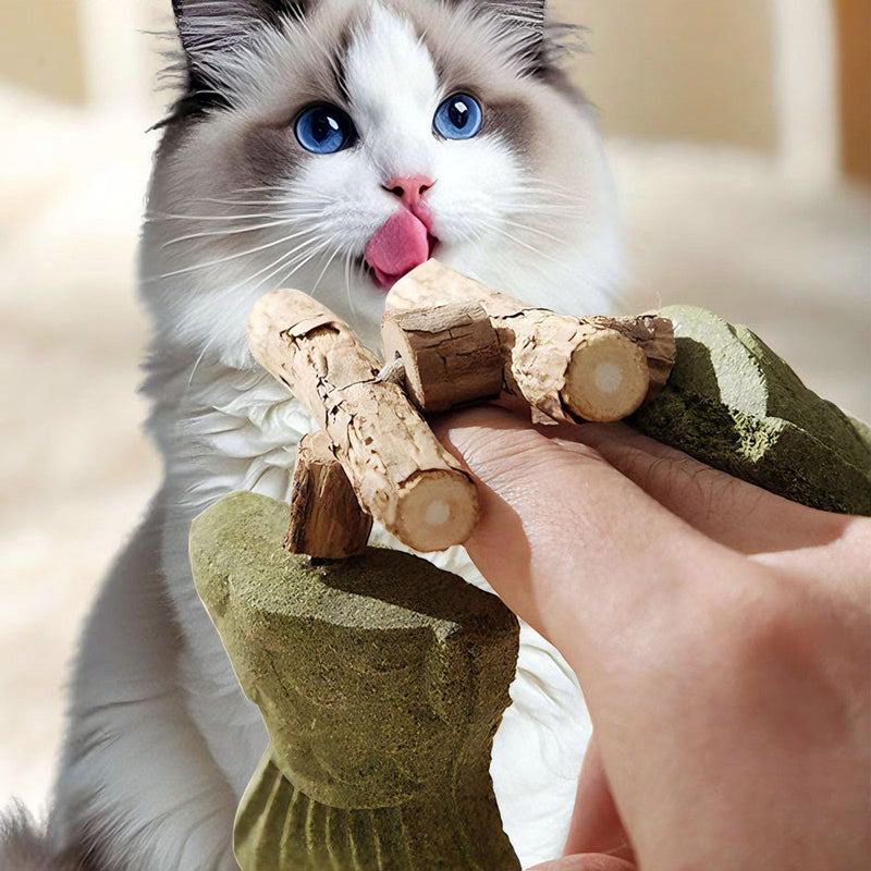 Purrident - Fix Cat Dental Health - Natural Dental Chew for Cats, Fishbone Shape Cat Teething Toy with Catnip, Durable Feline Tooth Care Tool for Indoor & Adult Cats (3CPS-C) 3CPS-C