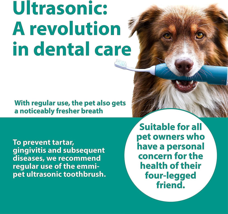 Emmi-pet 3X Dog Toothpaste for Ultrasonic Toothbrush I Dog Toothpaste Suitable for All Dog Breeds of All Ages I Vegan, Free from Nanomaterials & Microplastics I Without Animal Testing I 75 ml 1 count (Pack of 3)