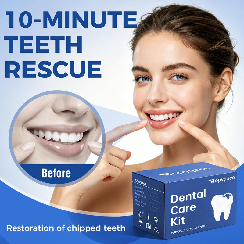 Tooth Repair Kit, Dental Cement Zinc Oxide Eugenol for Missing Teeth