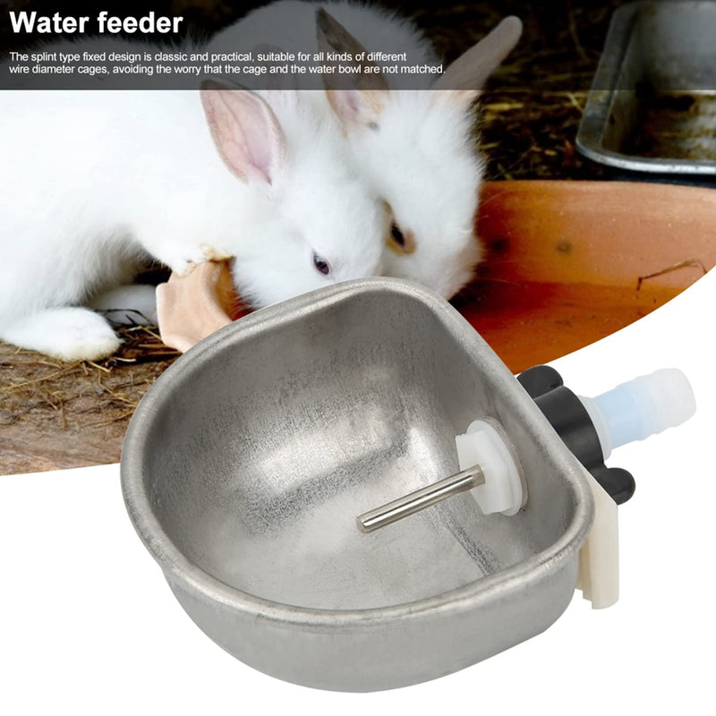 Rabbit Water Feeder, 10 Pack Splint Type Fixed Design Removable Hanging Pet Cage Water Bowl Anti Scratch Nipple Drinking Water Bowl Rabbit Breeding Equipment for Pet Care - BeesActive Australia