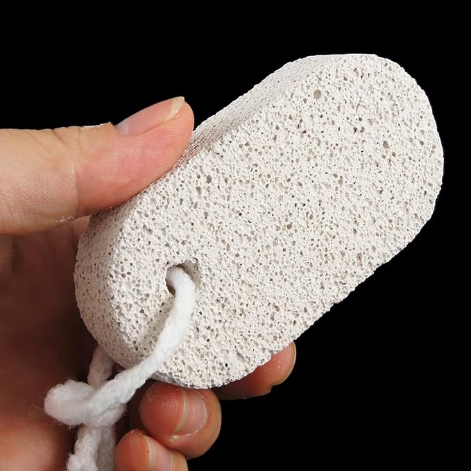 uxcell Natural Pumice Stone Oval Foot Sanding File Foot Heel Callus Remover Professional Foot Pedicure Tool Exfoliating Stone Foot Scrubber for Hard Cracked Skin - BeesActive Australia
