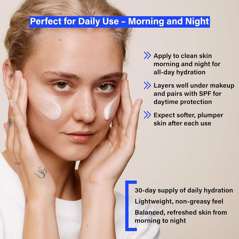 COATS Triple Moisture Water Cream – Preppy Skincare- Lightweight Gel Moisturizer, Non-Greasy, for Balanced Skin, Lightweight Hydration, Barrier Repair, Clean Ingredients, Fragrance-Free- 30 Day Supply