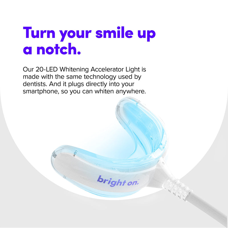 SmileDirectClub Teeth Whitening Kit with LED Light - 8 Pack Gel Pens - Professional Strength Hydrogen Peroxide - BeesActive Australia