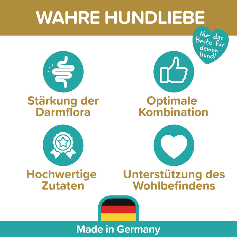 Probiotics intestinal cleansing for dogs - premium quality made in Germany - probiotics for dogs - 120 tablets for improved digestion and immune system - building dog intestinal flora with Natureflow Pets - BeesActive Australia