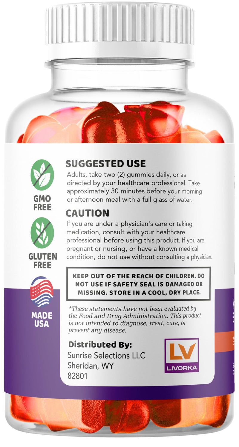 (2 Pack) Ultra Quick Keto ACV Gummies Weight Loss, Ultra Quick Keto ACV Gummies, UltraQuick Keto ACV Gummies, UltraQuick Keto Plus ACV Support Gummies, Ultra Quick Weight Loss Gummies for 2 Months 60 Count (Pack of 2)