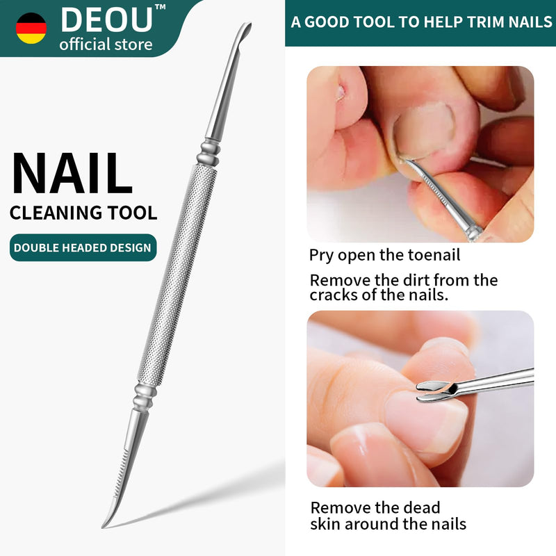 DEOU Toenail Clippers Blade for Ingrown and Thick Nails Stainless Steel Pedicure Tools at Home ingrown toenail Treatment Professional Podiatrist Nail Clippers with (Eagle Beak Pliers+Nail Remover) Eagle Beak Pliers+nail Remover