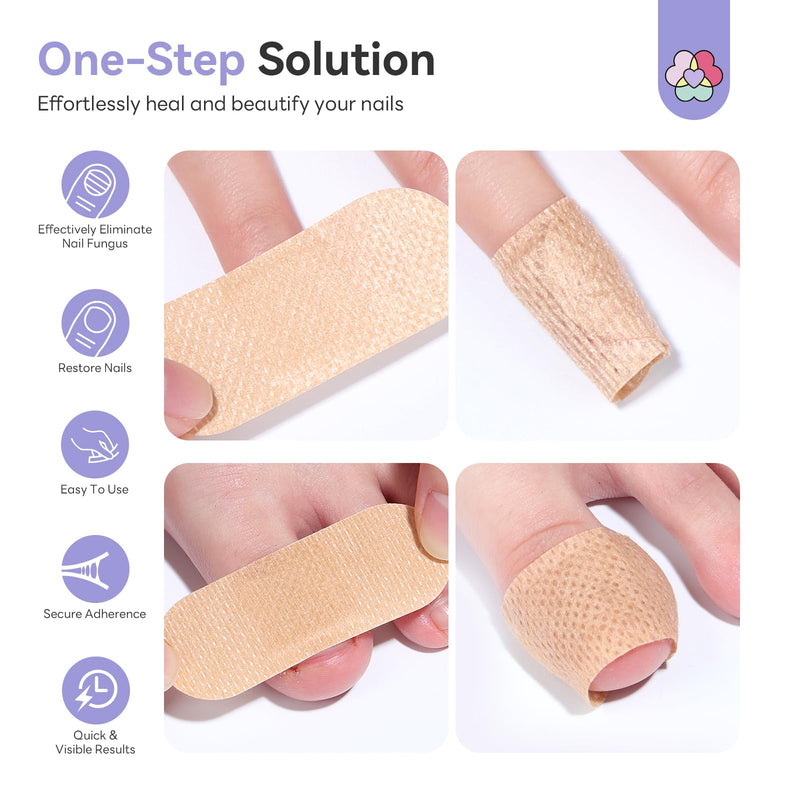 SAVILAND Extra Strength Fungal Nail Patches: 32 Patch 8H Overnight Repair 1% Tolnaftate Toenail Treatment Nighttime Nail Renewal Restores Damaged Nails Discolored Thick Yellow Healthy Appearance - BeesActive Australia