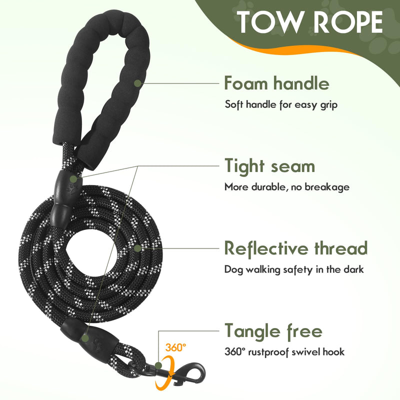 Dog Harness Adjustable Reflective Easy Control for Medium/Large Dog Harness with A Free Heavy Duty 5ft Dog Leash (XL (Neck: 23.6"-31", Chest: 26.7"-36.6")(khaki, extra large) khaki - BeesActive Australia