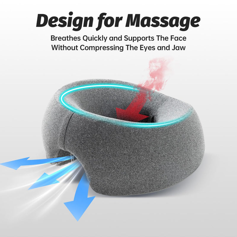 Face Down Pillows for Massage Table, Massage Headrest for Bed, Face Cradle for Spa, BBL Pillow After Surgery Post Eye Surgery Recovery & Vitrectomy Recovery Equipment Removable Cover Grey - BeesActive Australia