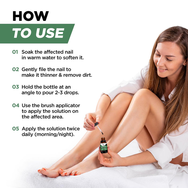 Foot Cure Toenail Fungus Treatment Extra Strength – Athletes Foot Treatment for Toenails, Restorative Nail Repair for Damaged Nails, Toenail Softener with Tea Tree Oil & Oregano Oil - Made in USA 0.5 Fl Oz (Pack of 1) - BeesActive Australia