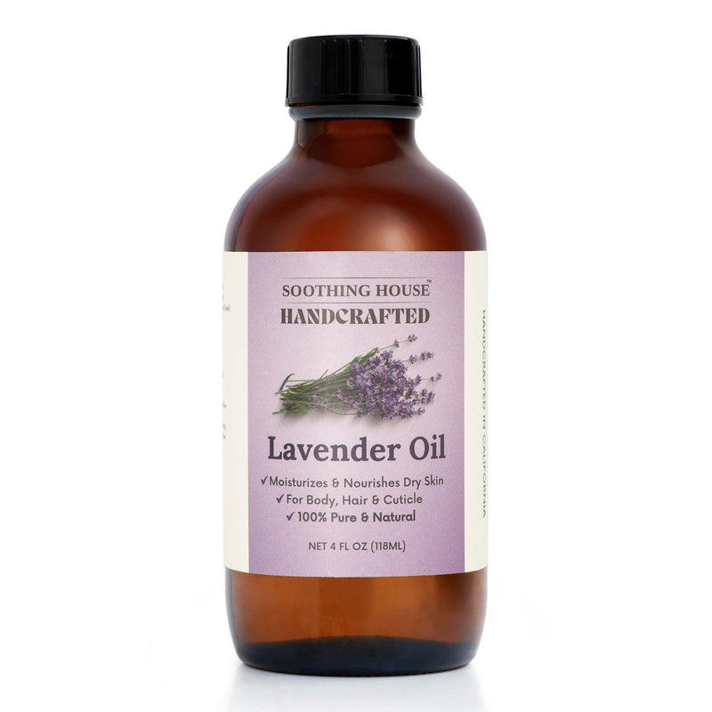 Lavender After Shower Body Oil - All-Natural Body Oil & Skin Moisturizer for Dry Skin with Sweet Almond, Jojoba, Fractuionated Coconut, Lavender & Vitamin E Oil - 4 oz