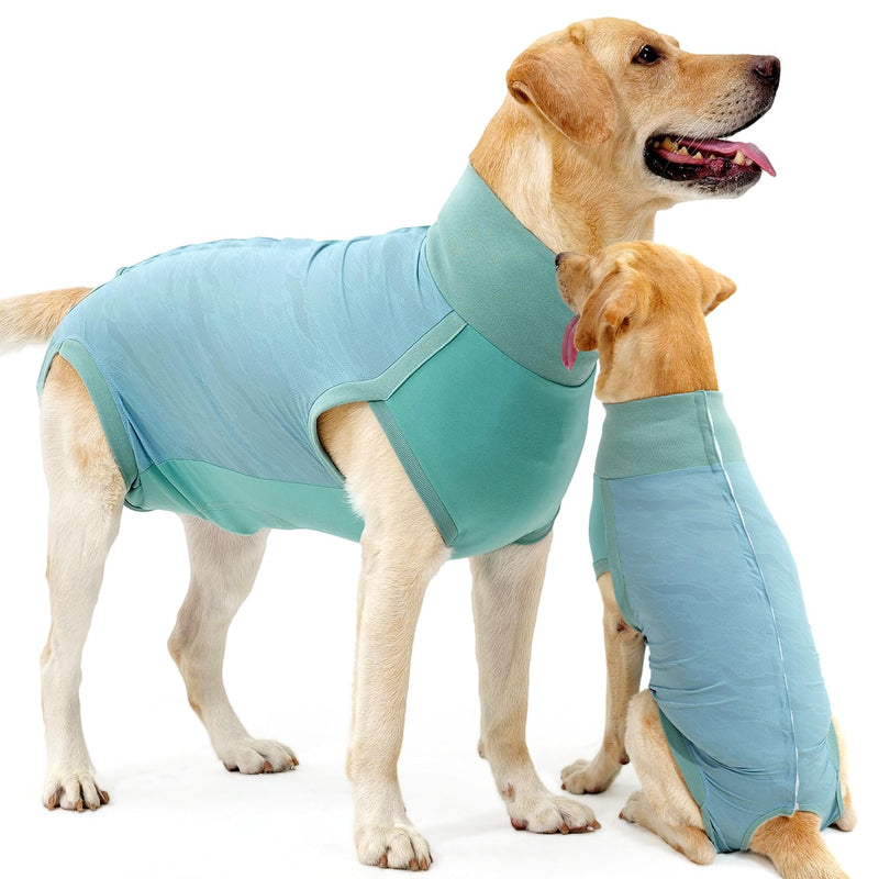 Dotoner dog bodysuit after surgery, castration wound protection suits for dogs, dog bodysuit after castration male dog, breathable bodysuit for dogs after surgery cat bodysuit, leak protection dog, anti-wound licking surgery bodysuit dog XL turquoise - BeesActive Australia