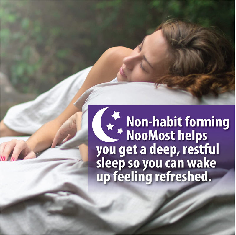 NooMost Natural Sleep Aid Supplements with Magnesium,L theanine & Garcinia | Sleep Pills for deep & Restful Sleep for Adults | Non-Habit-Forming | Helps Fall Asleep Fast Stay Asleep Longer | 60 Tabs