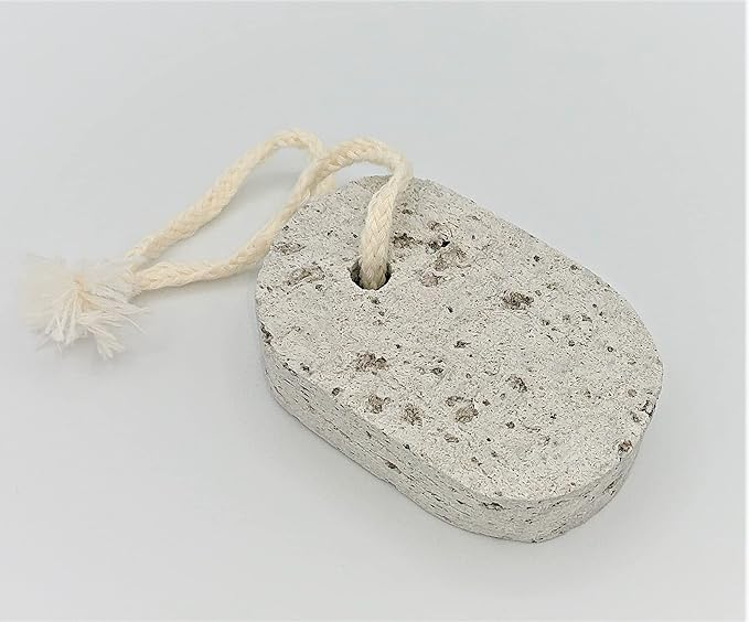 Natural Pumice Stone Made in Japan Oval Shape with String - BeesActive Australia