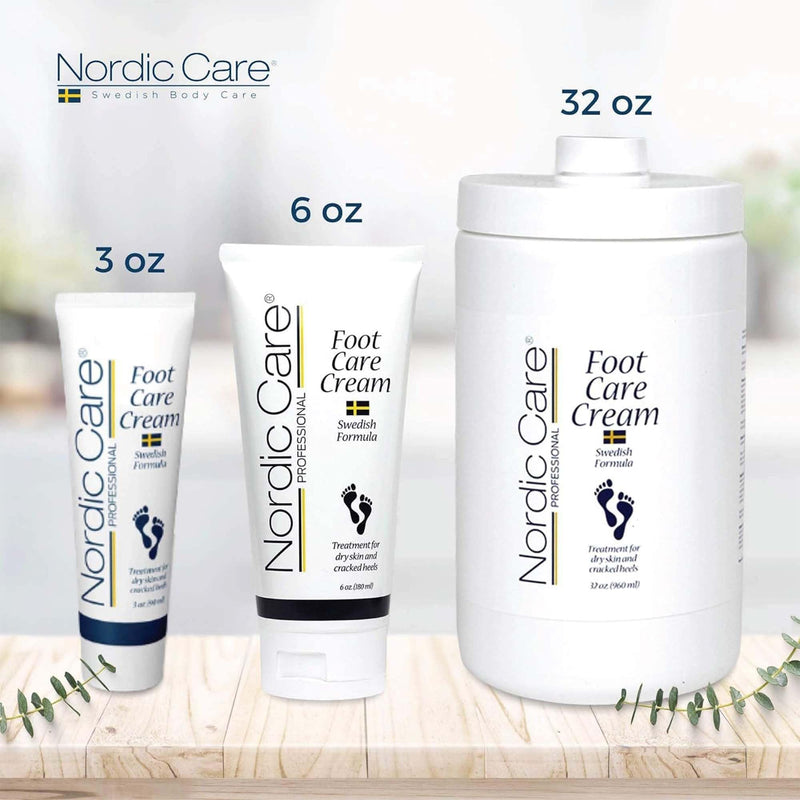Nordic Care Foot Care Cream Intensive Repair | 10% Urea Treats Severely Dry Feet & Cracked Heels | Noticeable Results In Days 6 Ounce (Pack of 1) - BeesActive Australia