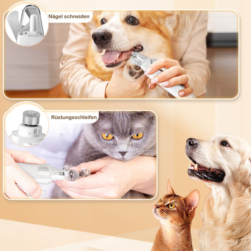 Lottsall Dog Claw Trimmer with Light, 2 in 1 Quiet Paw Trimmer for Dogs, Professional Nail Trimmer, Sharp Blade, Safe for Dogs, Cats - BeesActive Australia