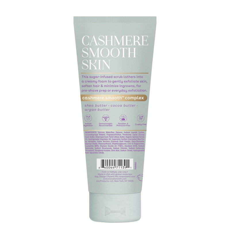 eos Cashmere Skin Collection Pre-Shave Scrub- Vanilla Cashmere Scented, Body Scrub, 7 fl oz