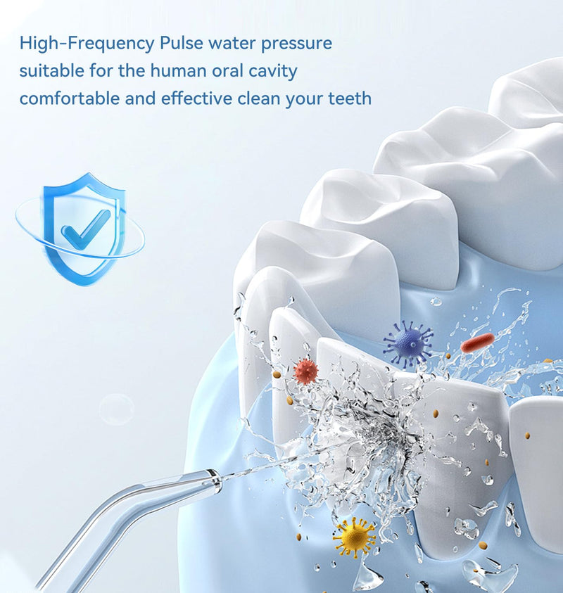 Portable Water Flosser for Teeth,Travel Water Flosser Picks,Mini Cordless Oral Irrigator Rechargeable Power Dental with Telescopic Water Tank, IPX7 Wateroproof for Brace & Sensitive Teeth Care,Pink Pink