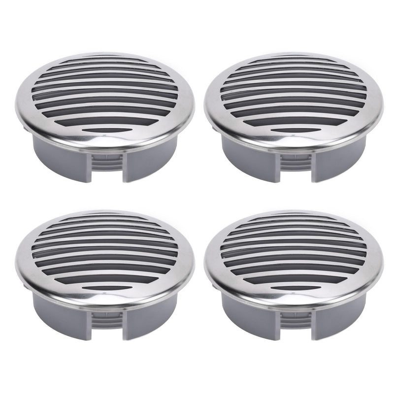 Srliya 4PCS 4 Inch Marine Airflow Vent Cover, 316 Stainless Steel Decorative Vent Grille for Boat RV Yacht Sailboat - BeesActive Australia