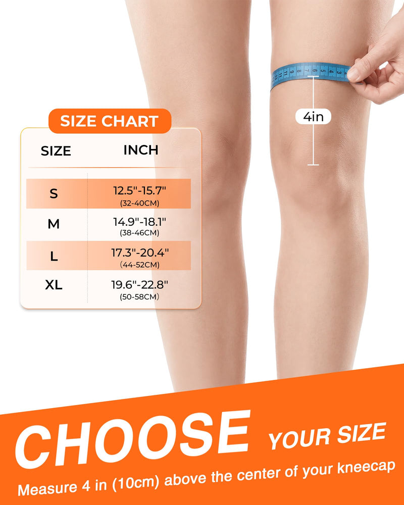 changenow Upgraded Medical-Grade Knee Brace for Women and Men,[Ultra Breathable & V-Straps] Knee Support with Side Stabilizers,for Meniscus Tear,Knee Pain,Arthritis,MCL,ACL Injuries-Knee Wrap(Medium) Black Medium