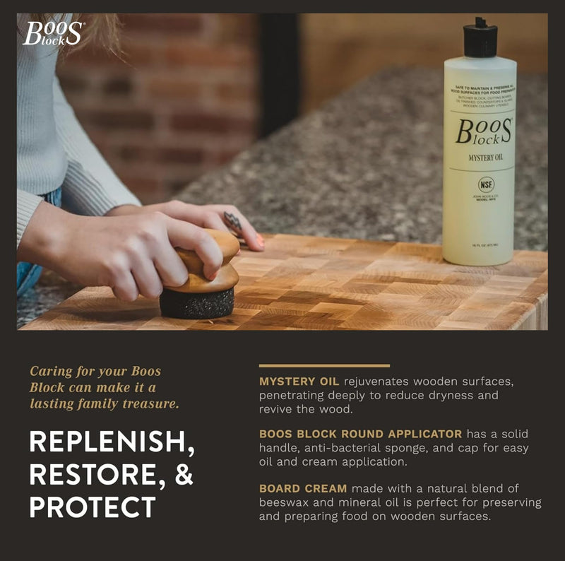 John Boos MYSB Mystery Butcher Block Oil, 16 Ounce Bottle - BeesActive Australia