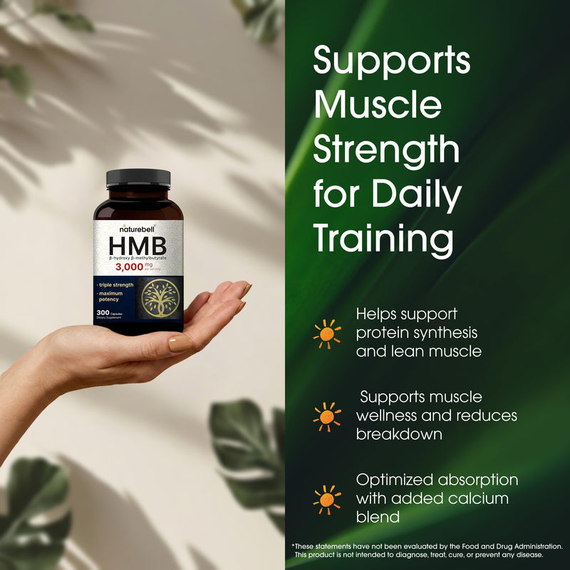 NatureBell HMB 3,000mg, 300 Capsules