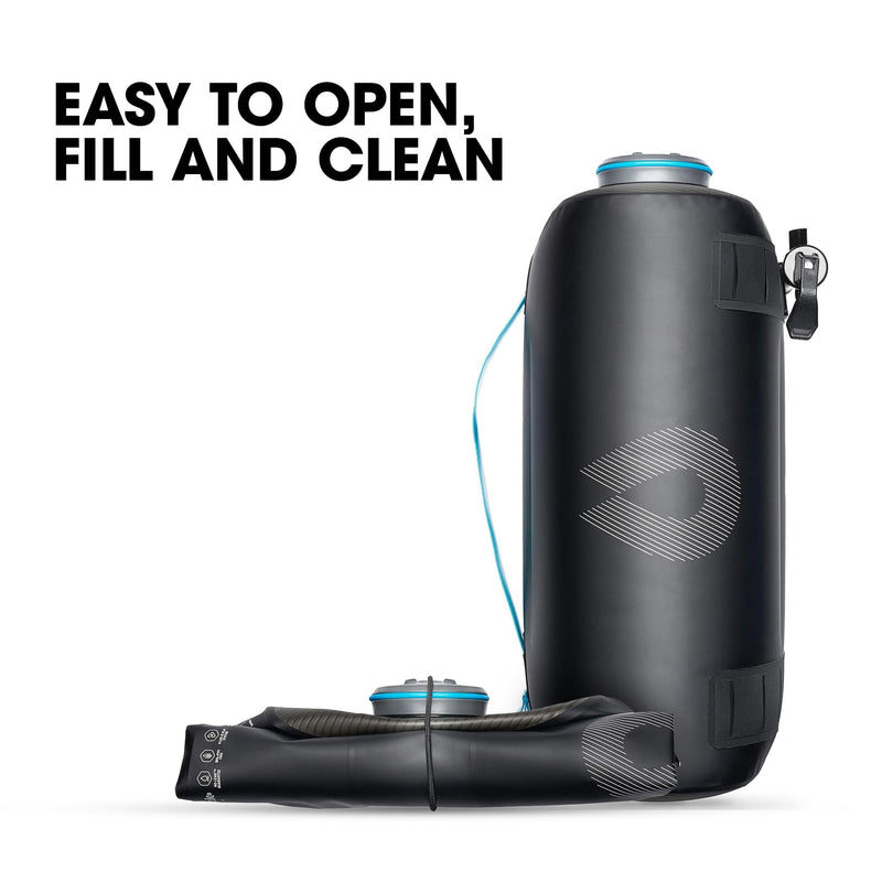Hydrapak Expedition - Collapsible BPA & PVC Free Water Storage Bag (8L/270oz) - Chasm Black - BeesActive Australia