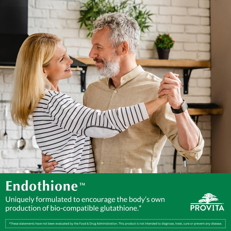 PROVITA Endothione | Glutathione Booster | Supports Natural L-Glutathione Production | Precursors with Zinc, Selenium & Probiotic | Detox Support | Immune Health | Liver Function | 60 Veg Capsules