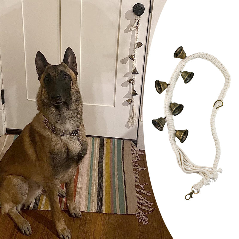 Dog Bell for Door Potty Training, Adjustable Dog Doorbells, Dog Doorbell with 6 Extra Loud Bells for Dogs Training - BeesActive Australia