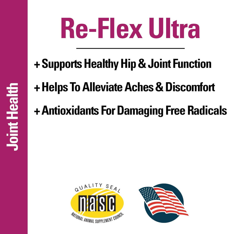 Vet Classics Re-Flex Ultra Extra-Strength Joint Support Dog Supplement – Includes MSM, Creatine, Glucosamine, Green Lipped Mussel – Supports Healthy Dog Joints – Chewable Tablets 120 Ct. - BeesActive Australia