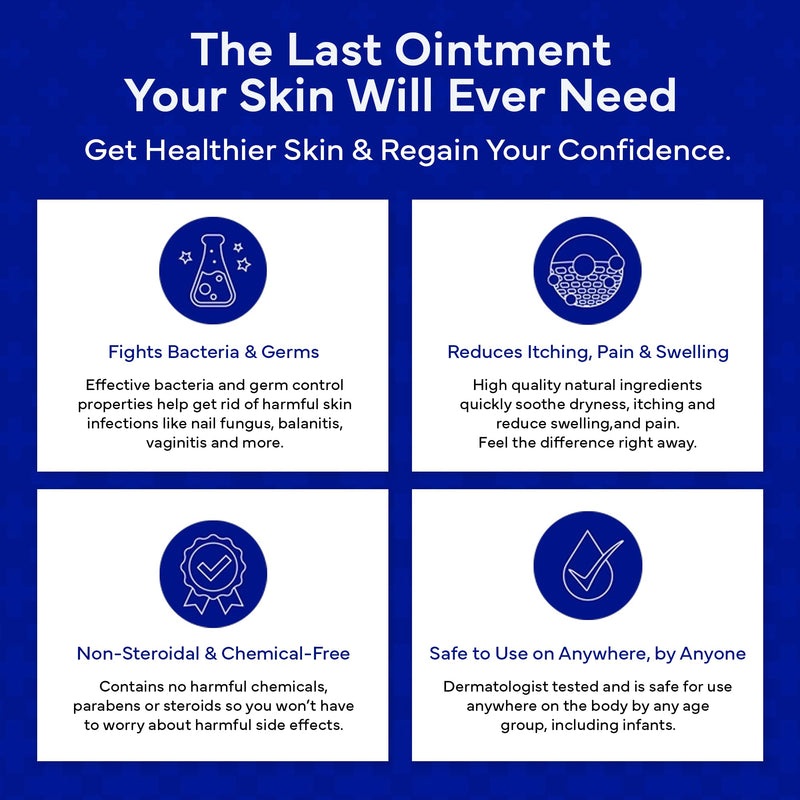 emuaid Ointment for Eczema and Psoriasis Relief, Reduces Itching, Pain, Swelling, Regular Strength Treatment for 100+ Skin Conditions, Steroid and Chemical-Free, Suitable for All Ages, 0.5oz 0.5 Ounce - BeesActive Australia