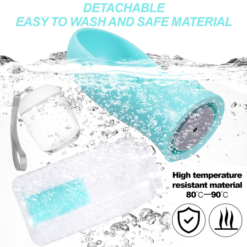 3-in-1 Portable Dog Water Bottle Dispenser,Crate with Food Container, Replaceable Waste Bags,Dog Stuff Accessories Items, Puppy Essentials Necessities,for Walking&Hiking(20oz-Blue) 20oz-blue - BeesActive Australia