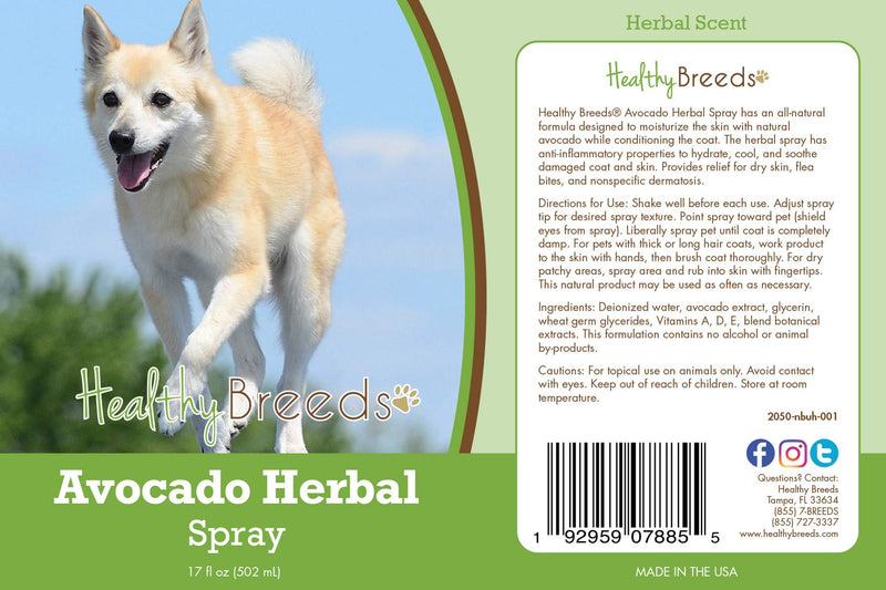 Healthy Breeds Norwegian Buhund Avocado Herbal Spray 17 oz