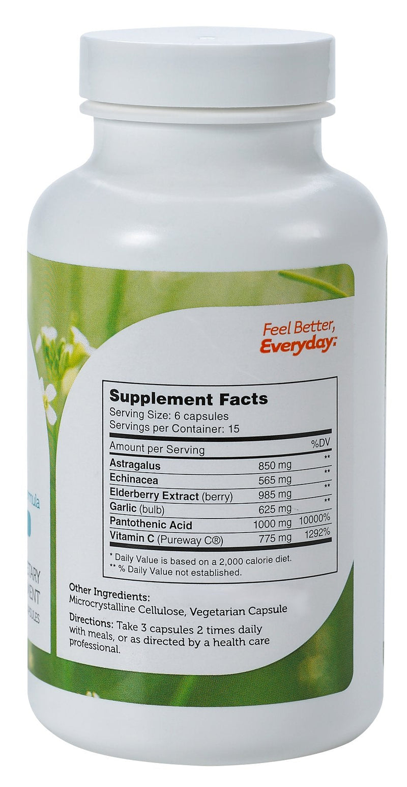 Zahler ImmunAbreve, Powerful Immune System Support, Contains Vitamin C Pantothenic Acid Echinacea and More, Certified Kosher (90 Capsules) Unflavored 90 Count (Pack of 1)