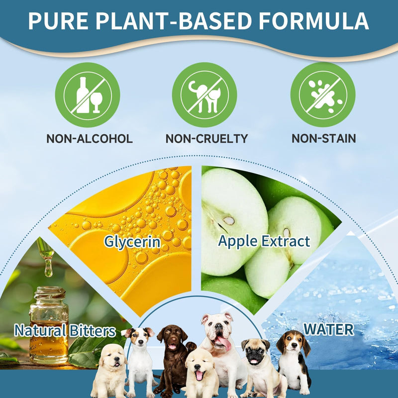 Dog Allergy Relief Chews + No Chew Spray for Dogs – Itch & Chew Control Bundle, Natural Skin & Coat Support Chews and Bitter Apple Spray to Prevent Chewing, Licking, Scratching – Indoor & Outdoor Care