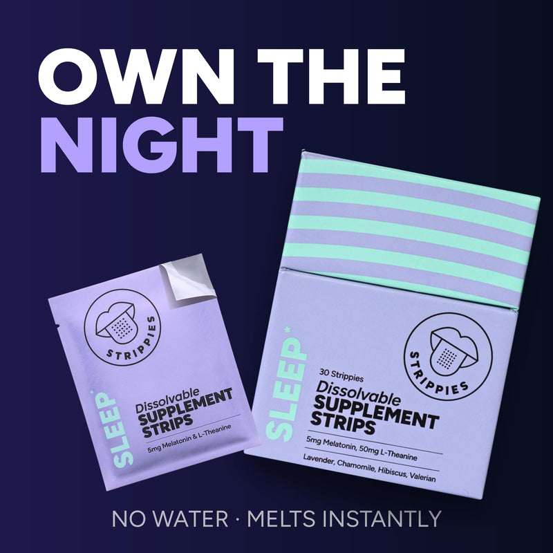 Dissolvable Strips - Energy & Sleep Multi-Pack - Wellness in A Strip - Easy & On-the-go Support - 60 Strips