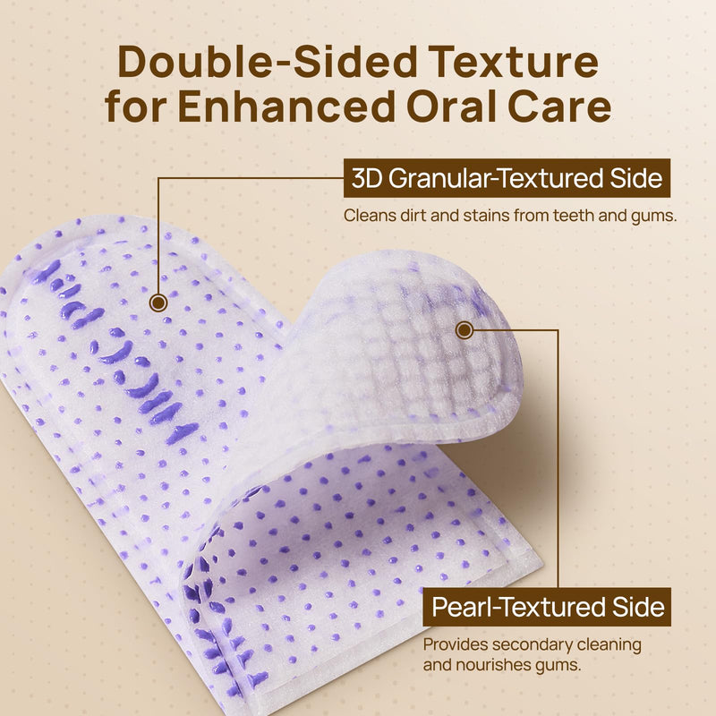 HICC PET Teeth Cleaning Wipes PRO Series, Dental Care Finger Wipes for Dogs & Cats, Reduce Plaque Tartar & Fresh Breath, No-Rinse Toothbrush, Gentle Clean Dog Tooth Brushing Kit, 50 Count, Mint