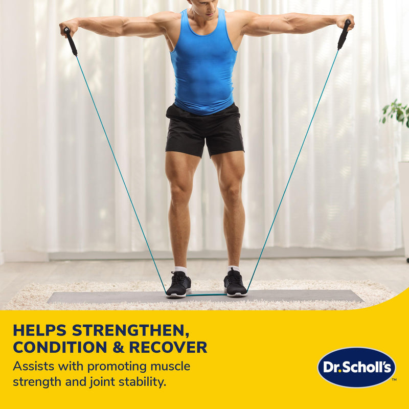 Dr. Scholl's Resistance Band W/Door Anchor (Light Resistance 10lb) - Balance, Stability, Joint Rehabilitation, Muscle Pain, Injuries, Arthritis 15lb - BeesActive Australia