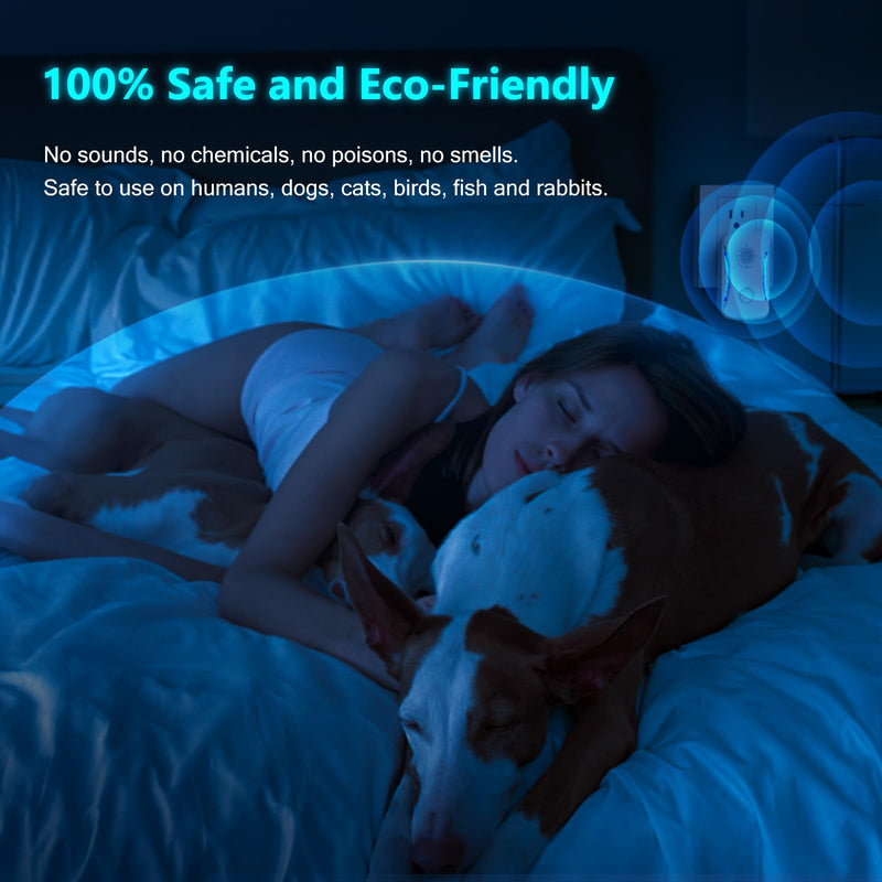 6 Packs Ultrasonic Pest Repeller, Indoor Ultrasonic Repellent for Roach, Rodent, Mouse, Bugs, Mosquito, Mice, Spider, Electronic Plug in Pest Control for Home Kitchen Office Warehouse Hotel - BeesActive Australia